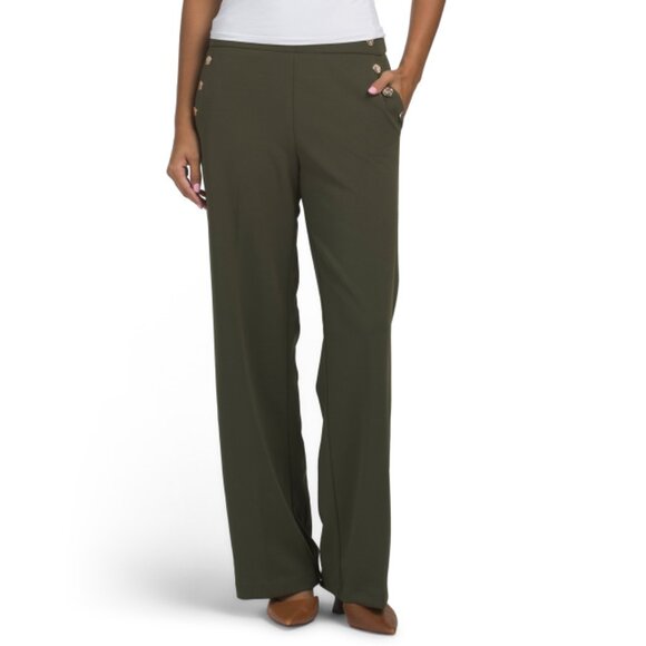 J&L WHITE Forest Sailor Button Pants - Picture 1 of 2